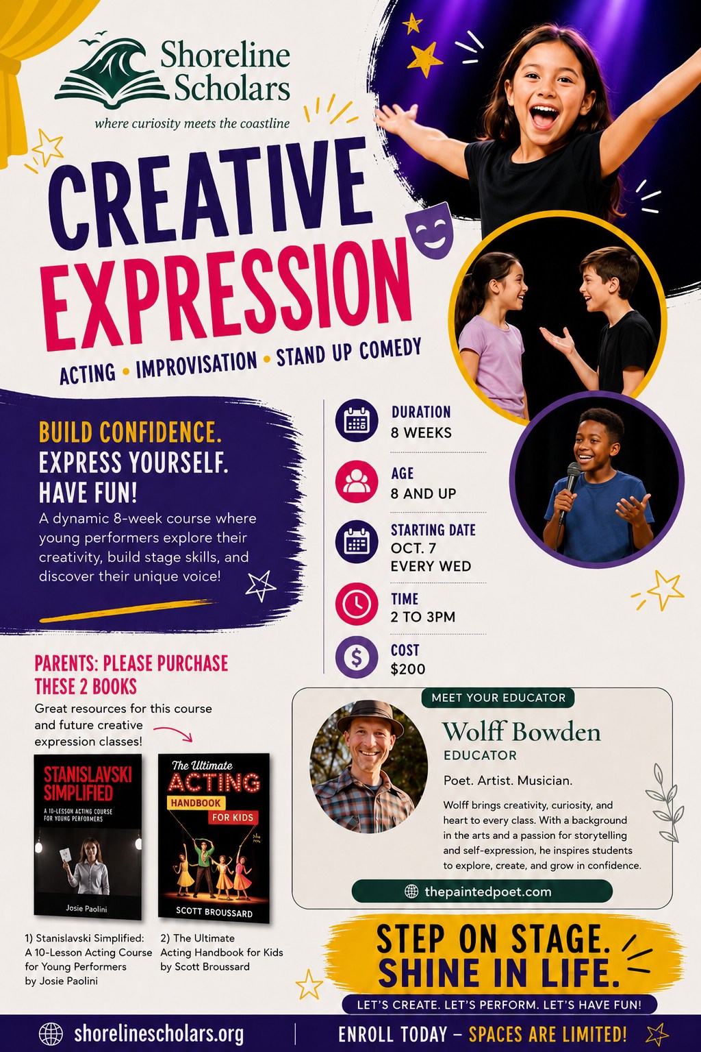 Creative Expression — Acting, Improvisation & Stand-Up Comedy