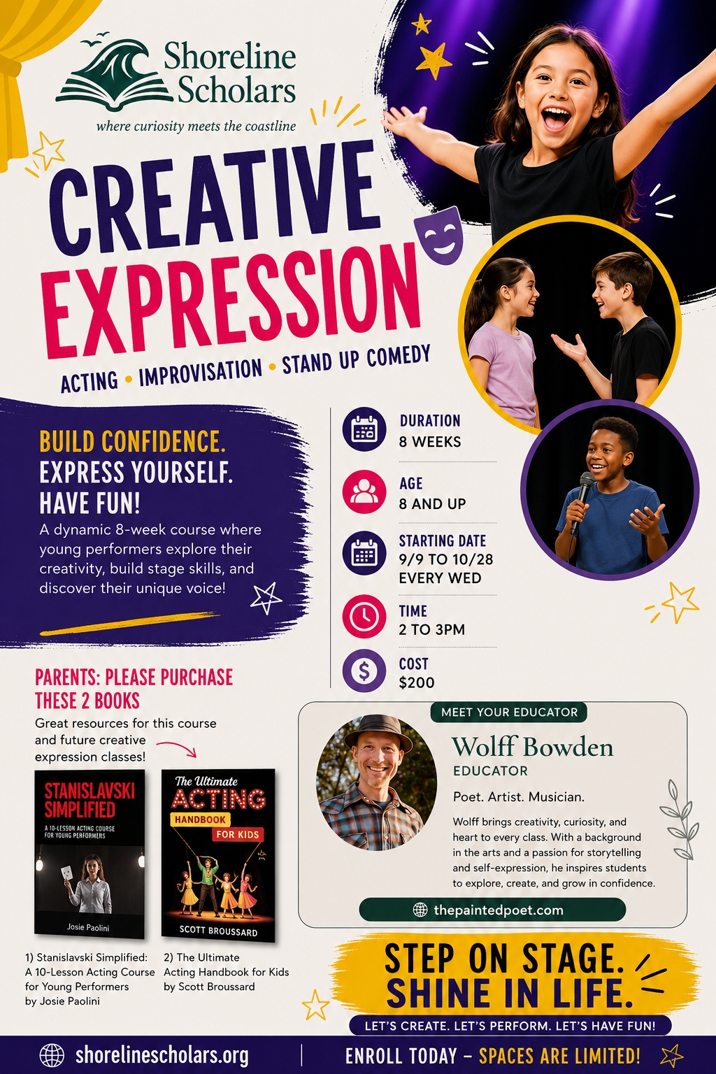 Creative Expression — Acting, Improvisation & Stand-Up Comedy